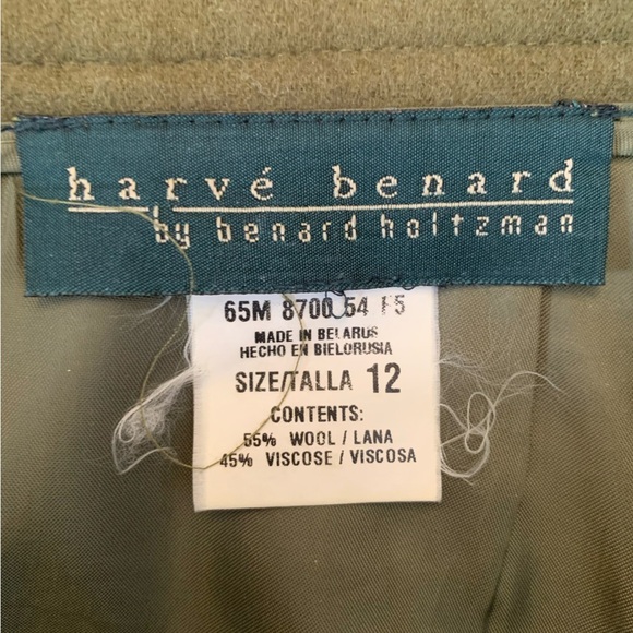 Harve benard wool blend skirt vintage dark academia classic midi vintage - Picture 7 of 7